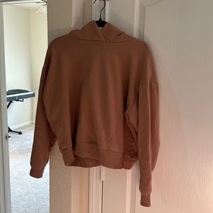 Tan cropped sweatshirt